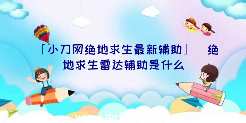 「小刀网绝地求生最新辅助」|绝地求生雷达辅助是什么